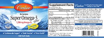 Carlson Super Omega-3 Gems 1,200 mg - supplement