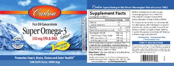 Carlson Super Omega-3 Gems - supplement