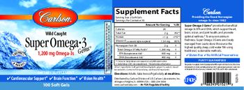 Carlson Super Omega-3 Gems 1200 mg - supplement