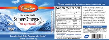 Carlson Super Omega-3 Gems - supplement