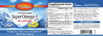 Carlson Super Omega-3 Gems - supplement