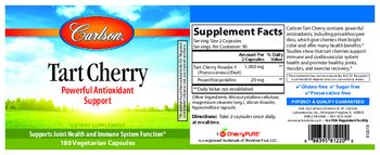 Carlson Tart Cherry - supplement