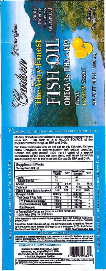 Carlson The Very Finest Fish Oil - supplement