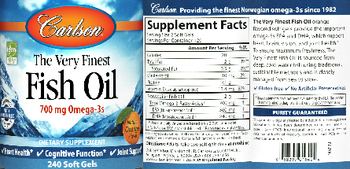 Carlson The Very Finest Fish Oil Natural Orange Flavor - supplement