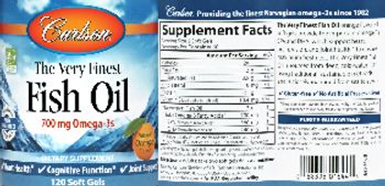 Carlson The Very Finest Fish Oil Natural Orange Flavor - supplement