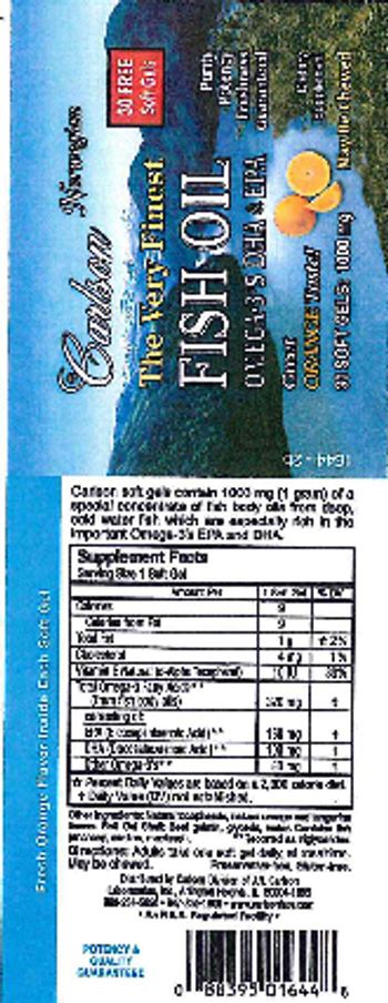 Carlson The Very Finest Fish Oil Omega-3'S DHA & EPA - supplement