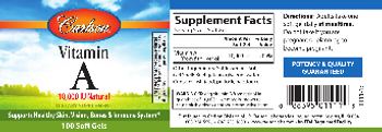 Carlson Vitamin A 10,000 IU Natural - supplement