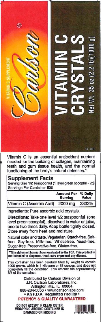 Carlson Vitamin C Crystals - vitamin c supplement