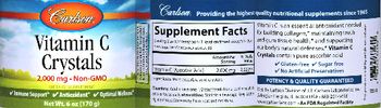 Carlson Vitamin C Crystals 2,000 mg - supplement