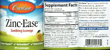 Carlson Zinc-Ease Natural Lemon Flavor - supplement
