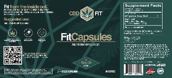 CBD Fit Fit Capsules - supplement