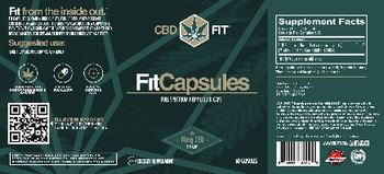 CBD Fit Fit Capsules - supplement