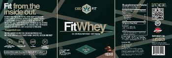 CBDfit FitWhey Chocolate - supplement