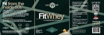 CBDfit FitWhey Vanilla - supplement