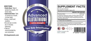CCL Supplements Advanced Glutathione - supplement