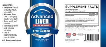 CCL Supplements Advanced Liver - supplement
