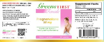 Ceautamed Worldwide Greens First Female Pregnenolone 50 mg - supplement