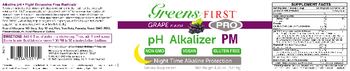 Ceautamed Worldwide Greens First Pro pH Alkalizer PM Grape Flavor - supplement