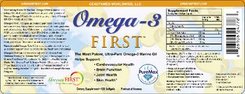 Ceautamed Worldwide Omega-3 First - supplement