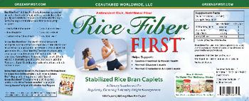 Ceautamed Worldwide Rice Fiber First - supplement for regularity cleansing healthy weight management