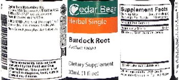 Cedar Bear Burdock Root - supplement