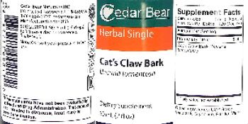 Cedar Bear Cat's Claw Bark - supplement