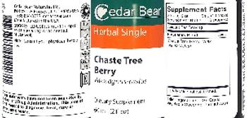 Cedar Bear Chaste Tree Berry - supplement