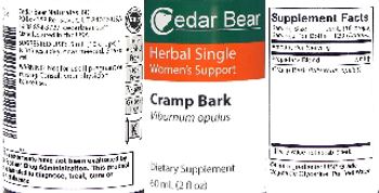 Cedar Bear Cramp Bark - supplement