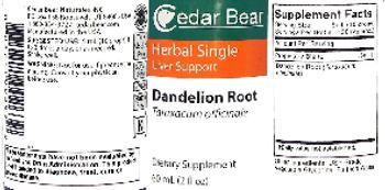 Cedar Bear Dandelion Root - supplement