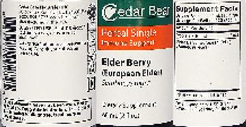 Cedar Bear Elder Berry - supplement