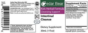 Cedar Bear Intestinal Cleanse - supplement