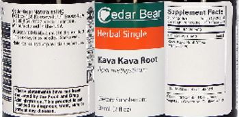 Cedar Bear Kava Kava Root - supplement