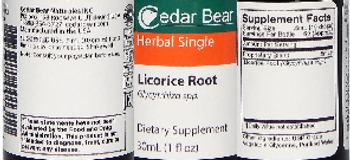 Cedar Bear Licorice Root - supplement