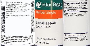 Cedar Bear Lobelia Herb - supplement