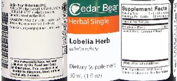 Cedar Bear Lobelia Herb - supplement