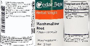 Cedar Bear Marshmallow Root - supplement