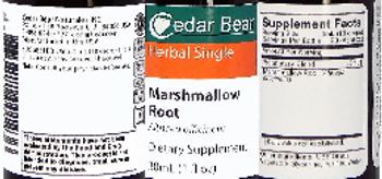 Cedar Bear Marshmallow Root - supplement