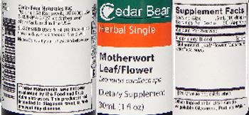 Cedar Bear Motherwort Leaf/Flower - supplement