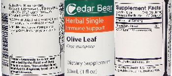 Cedar Bear Olive Leaf - supplement