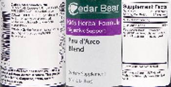 Cedar Bear Pau d'Arco Blend - supplement