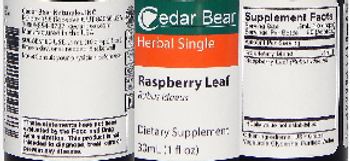 Cedar Bear Raspberry Leaf - supplement