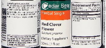 Cedar Bear Red Clover Flower - supplement