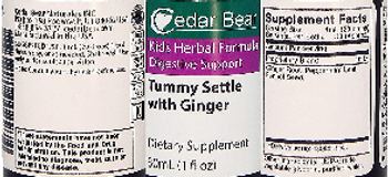 Cedar Bear Tummy Settle with Ginger - supplement