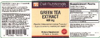 Cell Nutritionals Green Tea Extract 400 mg - supplement