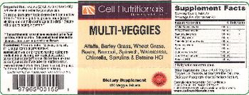Cell Nutritionals Multi-Veggies - supplement