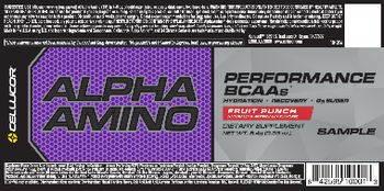 Cellucor Alpha Amino Fruit Punch - supplement