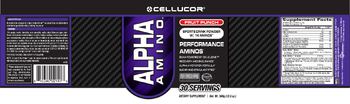 Cellucor Alpha Amino Fruit Punch - supplement