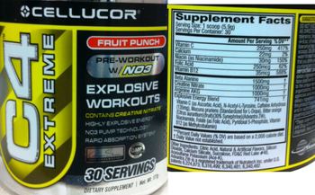 Cellucor C4 Extreme Fruit Punch - supplement