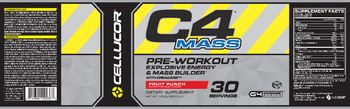 Cellucor C4 Mass With Creacarb Fruit Punch - supplement