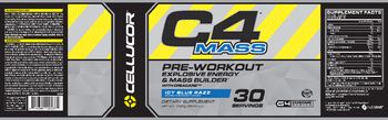 Cellucor C4 Mass With Creacarb Icy Blue Razz - supplement